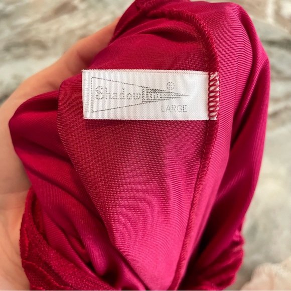 Vintage ShadowLine shadow line Satin Lace Robe Button up Maxi Nightie - Picture 6 of 6